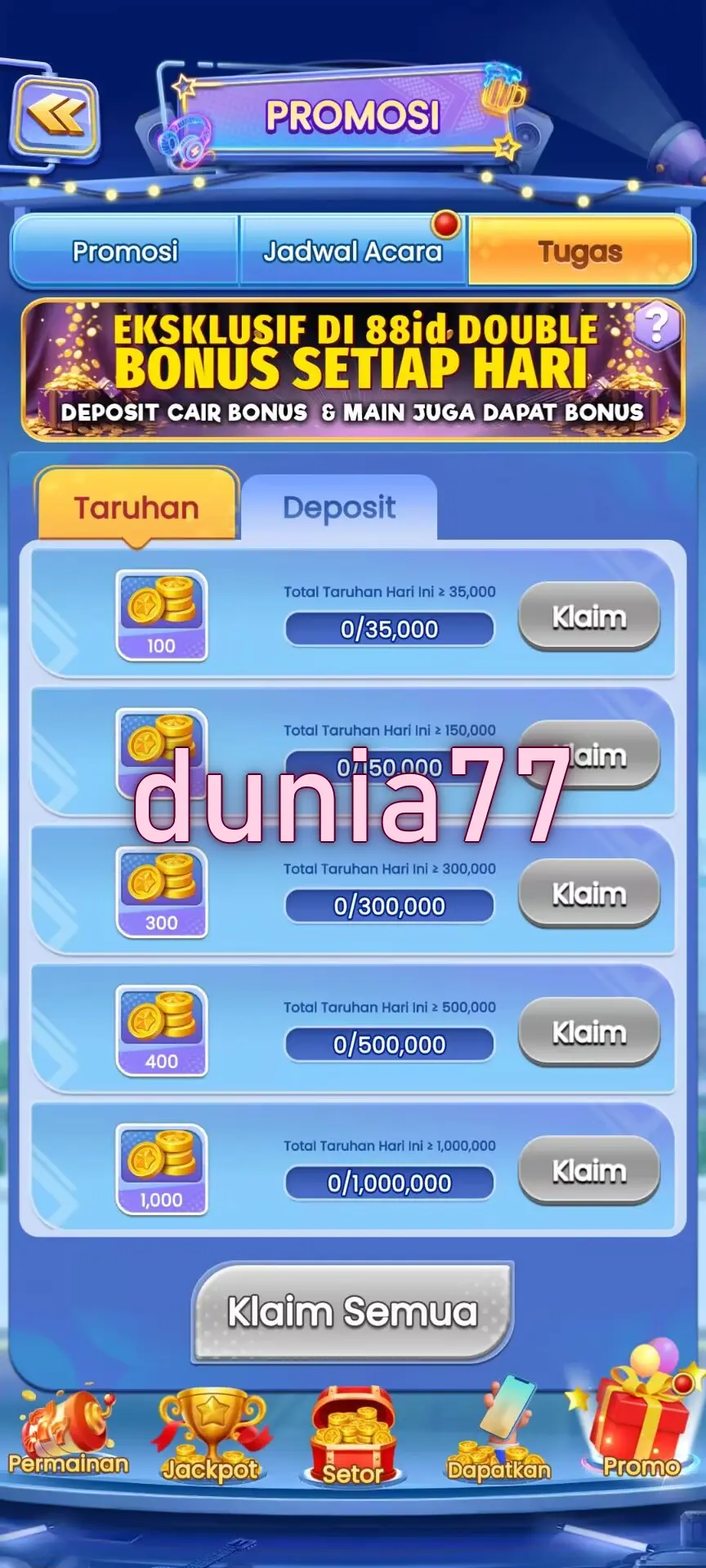 dunia77 Masuk